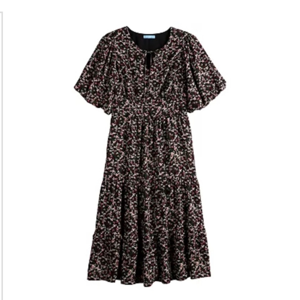 NWT Draper James RSVP Elbow Sleeve MIDI Dress